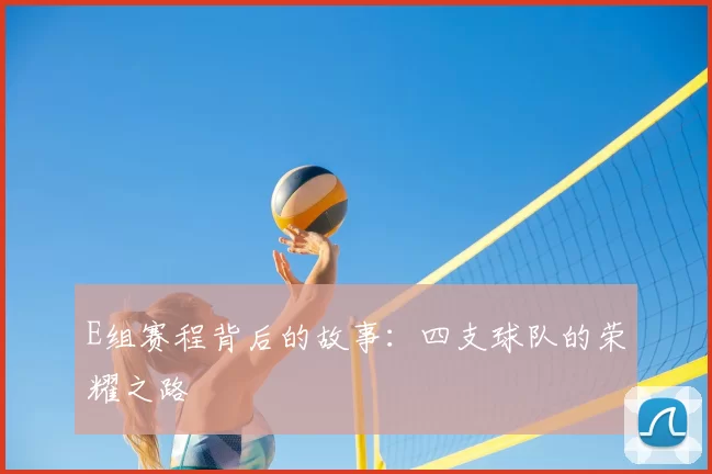 E组赛程背后的故事：四支球队的荣耀之路