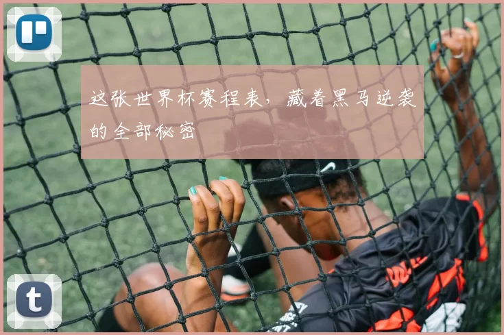 这张世界杯赛程表，藏着黑马逆袭的全部秘密
